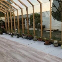 Serre De Jardin En Bois De Mélèze Lancelot 20m² - HELIO -Jardin Serre Boutique serre de jardin en bois de meleze lancelot 20m helio 3