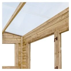 Serre De Jardin En Bois Madriers 28mm Traité Marron 12m² - Gardy Shelter -Jardin Serre Boutique serre de jardin en bois madriers 28mm traite marron 12m gardy shelter 4