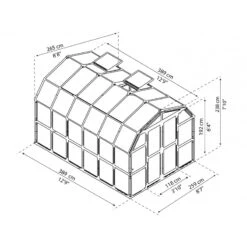 Serre De Jardin En PVC Et Polycarbonate 10,3m² Grand Gardener – Canopia By Palram -Jardin Serre Boutique serre de jardin en pvc et polycarbonate 103m grand gardener canopia by palram 2