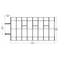Serre De Jardin En PVC Et Polycarbonate 13,73m² Hobby Gardener – Canopia By Palram -Jardin Serre Boutique serre de jardin en pvc et polycarbonate 1373m hobby gardener rion 3