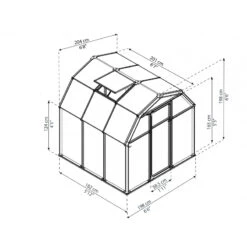 Serre De Jardin En PVC Et Polycarbonate 4,10m² Eco Grow – Canopia By Palram -Jardin Serre Boutique serre de jardin en pvc et polycarbonate 410m eco grow rion 8