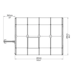 Serre De Jardin En PVC Et Polycarbonate 5,36m² Eco Grow – Canopia By Palram -Jardin Serre Boutique serre de jardin en pvc et polycarbonate 536m eco grow rion 15