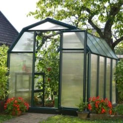 Serre De Jardin En PVC Et Polycarbonate 5,36m² Eco Grow – Canopia By Palram -Jardin Serre Boutique serre de jardin en pvc et polycarbonate 536m eco grow rion 2
