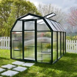 Serre De Jardin En PVC Et Polycarbonate 5,36m² Eco Grow – Canopia By Palram -Jardin Serre Boutique serre de jardin en pvc et polycarbonate 536m eco grow rion 3