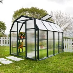 Serre De Jardin En PVC Et Polycarbonate 5,36m² Eco Grow – Canopia By Palram -Jardin Serre Boutique serre de jardin en pvc et polycarbonate 536m eco grow rion 4