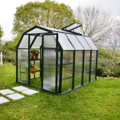 Serre De Jardin En PVC Et Polycarbonate 5,36m² Eco Grow – Canopia By Palram -Jardin Serre Boutique serre de jardin en pvc et polycarbonate 536m eco grow rion 5
