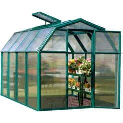 Serre De Jardin En PVC Et Polycarbonate 5,36m² Eco Grow – Canopia By Palram -Jardin Serre Boutique serre de jardin en pvc et polycarbonate 536m eco grow rion 7