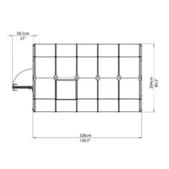 Serre De Jardin En PVC Et Polycarbonate 6,65m² Eco Grow – Canopia By Palram -Jardin Serre Boutique serre de jardin en pvc et polycarbonate 665m eco grow rion 10