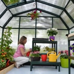 Serre De Jardin En PVC Et Polycarbonate 7,07m² Hobby Gardener – Canopia By Palram -Jardin Serre Boutique serre de jardin en pvc et polycarbonate 707m hobby gardener rion 11