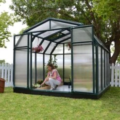 Serre De Jardin En PVC Et Polycarbonate 7,07m² Hobby Gardener – Canopia By Palram -Jardin Serre Boutique serre de jardin en pvc et polycarbonate 707m hobby gardener rion 3