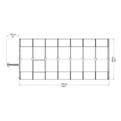 Serre De Jardin En PVC Et Polycarbonate 9,15m² Eco Grow – Canopia By Palram -Jardin Serre Boutique serre de jardin en pvc et polycarbonate 915m eco grow rion 7