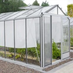 Serre De Jardin ESSENTIA 12,50m² En Aluminium Laqué Et Verre Trempé 4mm + Embase Incluse - Lams