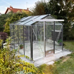 Serre De Jardin ESSENTIA 7,3m² En Aluminium Naturel Et Verre Trempé 4mm + Embase Incluse - Lams 29 Serre De Jardin ESSENTIA 7,3m² En Aluminium Naturel Et Verre Trempé 4mm + Embase Incluse - Lams -Jardin Serre Boutique serre de jardin essentia 73m en aluminium naturel et verre trempe 4mm embase incluse lams 10