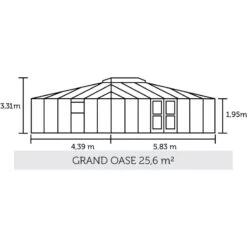 Serre De Jardin Grand Oase 25,6m² En Aluminium Noir Et Verre Trempé 3mm - Juliana -Jardin Serre Boutique serre de jardin grand oase 256m en aluminium noir et verre trempe 3mm juliana 18