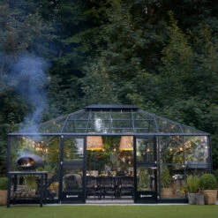 Serre De Jardin Grand Oase 25,6m² En Aluminium Noir Et Verre Trempé 3mm - Juliana -Jardin Serre Boutique serre de jardin grand oase 256m en aluminium noir et verre trempe 3mm juliana 5