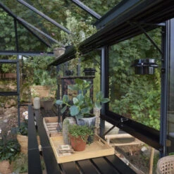 Serre De Jardin Grand Oase 25,6m² En Aluminium Noir Et Verre Trempé 3mm - Juliana -Jardin Serre Boutique serre de jardin grand oase 256m en aluminium noir et verre trempe 3mm juliana 8
