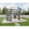 Serre De Jardin Hexagonale En Alu Et Polycarbonate 11,47m² Oasis™ Grey – Canopia -Jardin Serre Boutique serre de jardin hexagonale en alu et polycarbonate 1147m oasis grey canopia