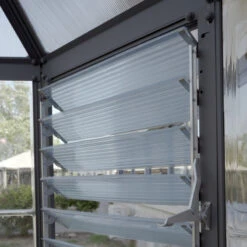 Serre De Jardin Hexagonale En Alu Et Polycarbonate 5,26m² Oasis™ Grey – Canopia -Jardin Serre Boutique serre de jardin hexagonale en alu et polycarbonate 526m oasis grey canopia 10