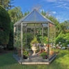 Serre De Jardin Hexagonale En Alu Et Polycarbonate 5,26m² Oasis™ Grey – Canopia -Jardin Serre Boutique serre de jardin hexagonale en alu et polycarbonate 526m oasis grey canopia