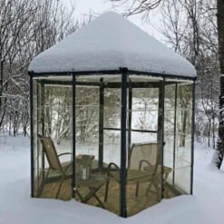 Serre De Jardin Hexagonale En Alu Et Polycarbonate 5,26m² Oasis™ Grey – Canopia -Jardin Serre Boutique serre de jardin hexagonale en alu et polycarbonate 526m oasis grey canopia 8