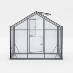 Serre De Jardin Hybrid 11m² Anthracite En Verre Trempé Et Polycarbonate Sanus L11 - Gampre 6 Serre De Jardin Hybrid 11m² Anthracite En Verre Trempé Et Polycarbonate Sanus L11 - Gampre -Jardin Serre Boutique serre de jardin hybrid 11m anthracite en verre trempe et polycarbonate sanus l11 gampre 1