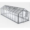 Serre De Jardin Hybrid 14,3m² Anthracite En Verre Trempé Et Polycarbonate Sanus UP! L15 - Gampre -Jardin Serre Boutique serre de jardin hybrid 143m anthracite en verre trempe et polycarbonate sanus up l15 gampre