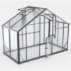 Serre De Jardin Hybrid 4,35m² Anthracite En Verre Trempé Et Polycarbonate Sanus UP! XL4 – Gampre -Jardin Serre Boutique serre de jardin hybrid 435m anthracite en verre trempe et polycarbonate sanus up xl4 gampre