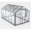 Serre De Jardin Hybrid 7,92m² Anthracite En Verre Trempé Et Polycarbonate Sanus UP! L8 - Gampre