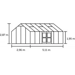 Serre De Jardin Jubii 60 LE 15,1m² En Aluminium Noir Et Verre Trempé 3mm - Juliana -Jardin Serre Boutique serre de jardin jubii 60 le 151m en aluminium noir et verre trempe 3mm juliana 12