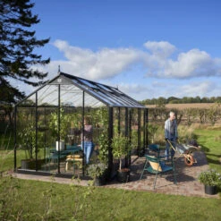 Serre De Jardin Jubii 60 LE 15,1m² En Aluminium Noir Et Verre Trempé 3mm - Juliana -Jardin Serre Boutique serre de jardin jubii 60 le 151m en aluminium noir et verre trempe 3mm juliana 3