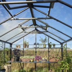 Serre De Jardin Jubii 60 LE 15,1m² En Aluminium Noir Et Verre Trempé 3mm - Juliana -Jardin Serre Boutique serre de jardin jubii 60 le 151m en aluminium noir et verre trempe 3mm juliana 7