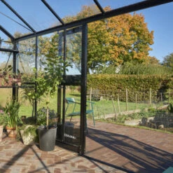 Serre De Jardin Jubii 60 LE 15,1m² En Aluminium Noir Et Verre Trempé 3mm - Juliana -Jardin Serre Boutique serre de jardin jubii 60 le 151m en aluminium noir et verre trempe 3mm juliana 8