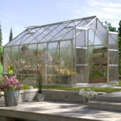 Serre De Jardin Jupiter 11,5m² En Alu Anodisé Et Polycarbonate 4mm - Vitavia -Jardin Serre Boutique serre de jardin jupiter 115m en alu anodise et polycarbonate 4mm vitavia 1