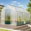 Serre De Jardin Jupiter 11,5m² En Alu Anodisé Et Polycarbonate 4mm - Vitavia