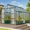 Serre De Jardin Jupiter 11,5m² En Alu émeraude Et Polycarbonate 4mm - Vitavia -Jardin Serre Boutique serre de jardin jupiter 115m en alu emeraude et polycarbonate 4mm vitavia