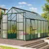 Serre De Jardin Jupiter 11,5m² En Alu émeraude Et Polycarbonate 6mm - Vitavia -Jardin Serre Boutique serre de jardin jupiter 115m en alu emeraude et polycarbonate 6mm vitavia