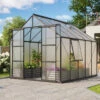 Serre De Jardin Jupiter 8,3m² En Alu Noir Et Polycarbonate 4mm - Vitavia 2 Serre De Jardin Jupiter 8,3m² En Alu Noir Et Polycarbonate 4mm - Vitavia -Jardin Serre Boutique serre de jardin jupiter 83m en alu noir et polycarbonate 4mm vitavia
