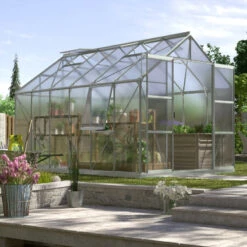 Serre De Jardin Jupiter 9,9m² En Alu Anodisé Et Polycarbonate 4mm - Vitavia -Jardin Serre Boutique serre de jardin jupiter 99m en alu anodise et polycarbonate 4mm vitavia 1