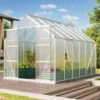 Serre De Jardin Jupiter 9,9m² En Alu Anodisé Et Polycarbonate 4mm - Vitavia -Jardin Serre Boutique serre de jardin jupiter 99m en alu anodise et polycarbonate 4mm vitavia