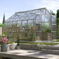 Serre De Jardin Jupiter 9,9m² En Alu Anodisé Et Polycarbonate 6mm - Vitavia -Jardin Serre Boutique serre de jardin jupiter 99m en alu anodise et polycarbonate 6mm vitavia 1