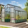 Serre De Jardin Jupiter 9,9m² En Alu Noir Et Polycarbonate 6mm - Vitavia -Jardin Serre Boutique serre de jardin jupiter 99m en alu noir et polycarbonate 6mm vitavia