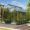Serre De Jardin Jupiter 9,9m² En Alu Noir Et Verre De Sécurité 3mm - Vitavia -Jardin Serre Boutique serre de jardin jupiter 99m en alu noir et verre de securite 3mm vitavia