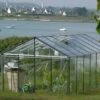 Serre De Jardin LUXIA 16,40m² En Aluminium Naturel Et Verre Trempé 4mm + Embase Incluse - Lams -Jardin Serre Boutique serre de jardin luxia 1640m en aluminium naturel et verre trempe 4mm embase incluse lams