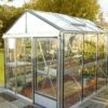 Serre De Jardin LUXIA 7,3m² En Aluminium Naturel Et Verre Trempé 4mm + Embase Incluse - Lams -Jardin Serre Boutique serre de jardin luxia 73m en aluminium naturel et verre trempe 4mm embase incluse lams