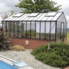 Serre De Jardin LUXIA Rétro Sur Muret 9,60m² En Aluminium Laqué Et Verre Trempé 4mm - Lams -Jardin Serre Boutique serre de jardin luxia retro sur muret 960m en aluminium laque et verre trempe 4mm lams