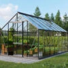 Serre De Jardin Meridian1 11,5m² En Aluminium Noir Et Verre De Sécurité 3mm – Vitavia -Jardin Serre Boutique serre de jardin meridian1 115m en aluminium noir et verre de securite 3mm vitavia