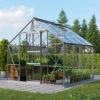 Serre De Jardin Meridian1 6,7m² En Aluminium Anodisé Et Verre De Sécurité 3mm – Vitavia -Jardin Serre Boutique serre de jardin meridian1 67m en aluminium anodise et verre de securite 3mm vitavia