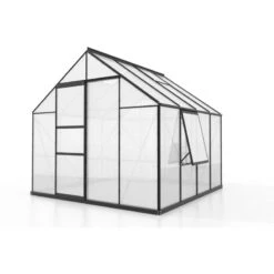 Serre De Jardin Meridian1 6,7m² En Aluminium Noir Et Polycarbonate 6mm – Vitavia -Jardin Serre Boutique serre de jardin meridian1 67m en aluminium noir et polycarbonate 6mm vitavia 1 1