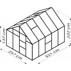 Serre De Jardin Meridian1 8,3m² En Aluminium Noir Et Polycarbonate 4mm – Vitavia -Jardin Serre Boutique serre de jardin meridian1 83m en aluminium noir et polycarbonate 4mm vitavia 1 2