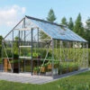 Serre De Jardin Meridian1 9,9m² En Aluminium Anodisé Et Verre De Sécurité 3mm – Vitavia -Jardin Serre Boutique serre de jardin meridian1 99m en aluminium anodise et verre de securite 3mm vitavia